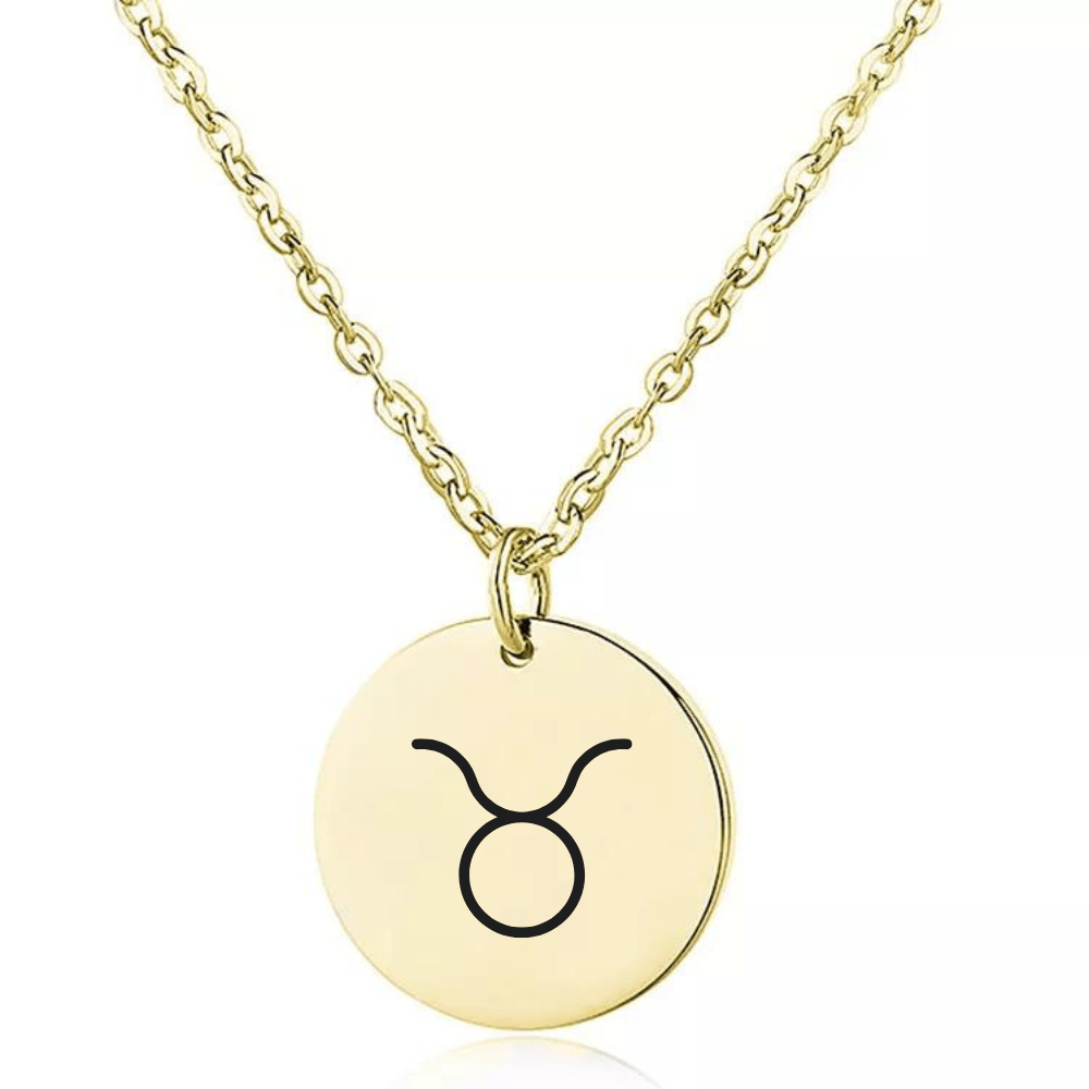 Naszyjnik z Grawerowanym Znakiem Zodiaku