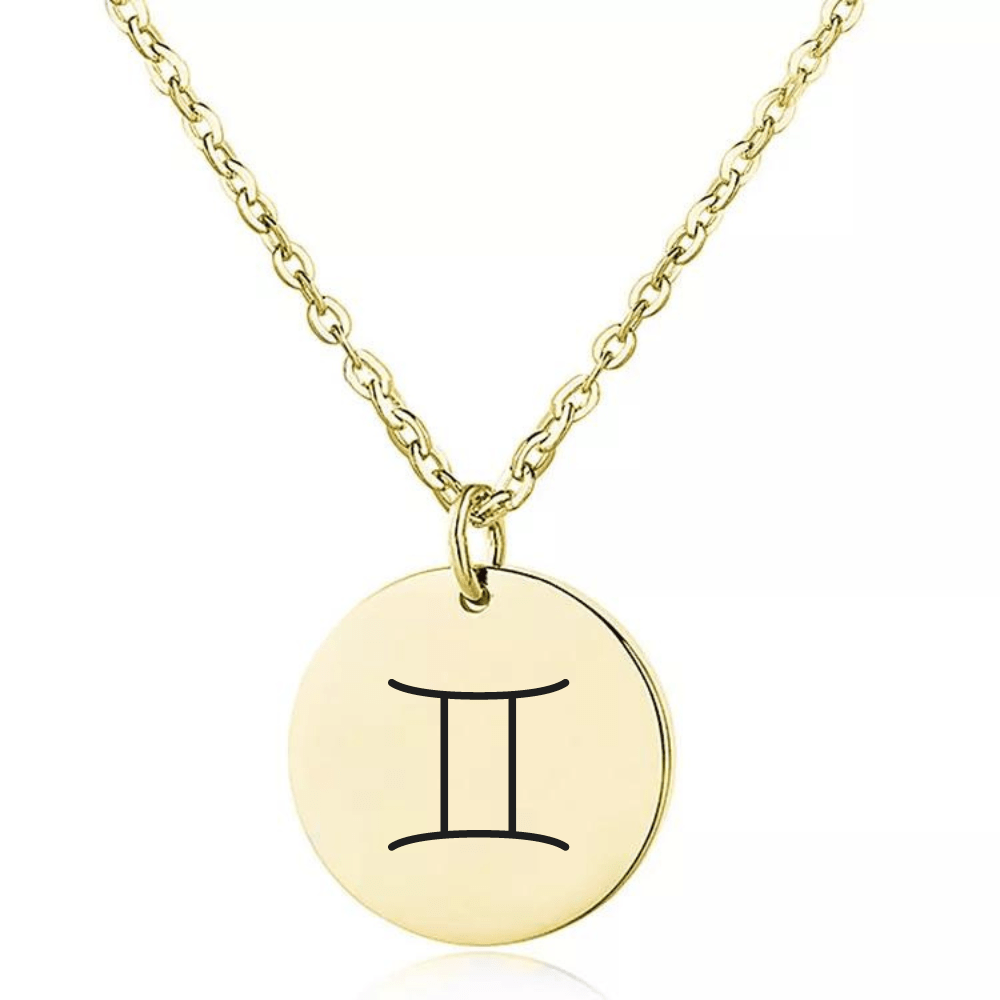 Naszyjnik z Grawerowanym Znakiem Zodiaku