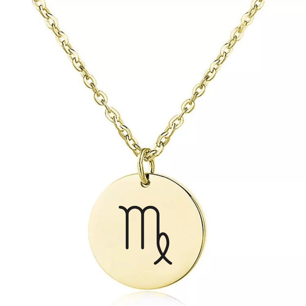 Naszyjnik z Grawerowanym Znakiem Zodiaku