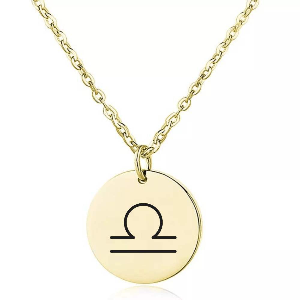 Naszyjnik z Grawerowanym Znakiem Zodiaku