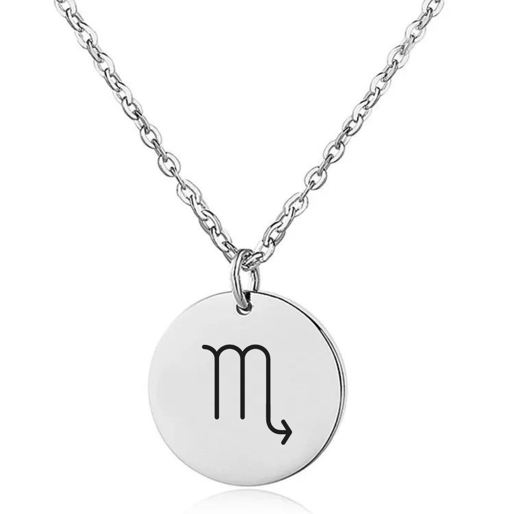 Naszyjnik z Grawerowanym Znakiem Zodiaku