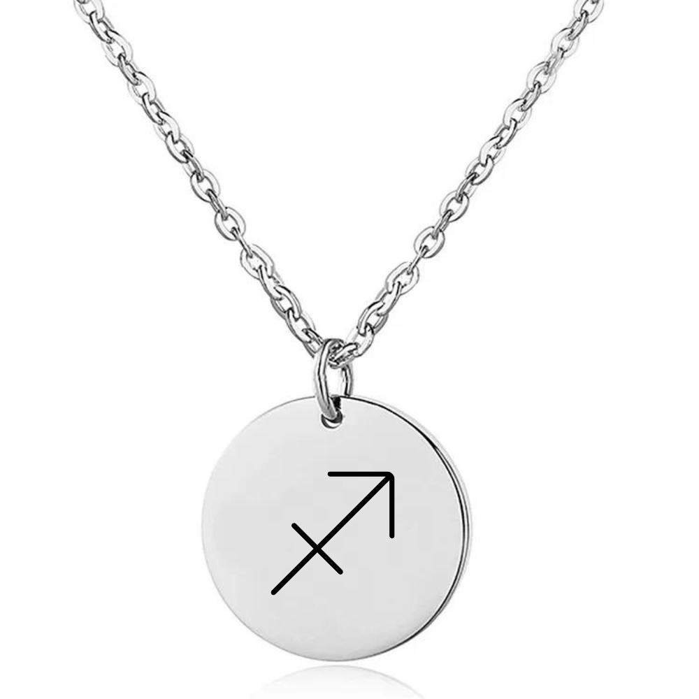 Naszyjnik z Grawerowanym Znakiem Zodiaku