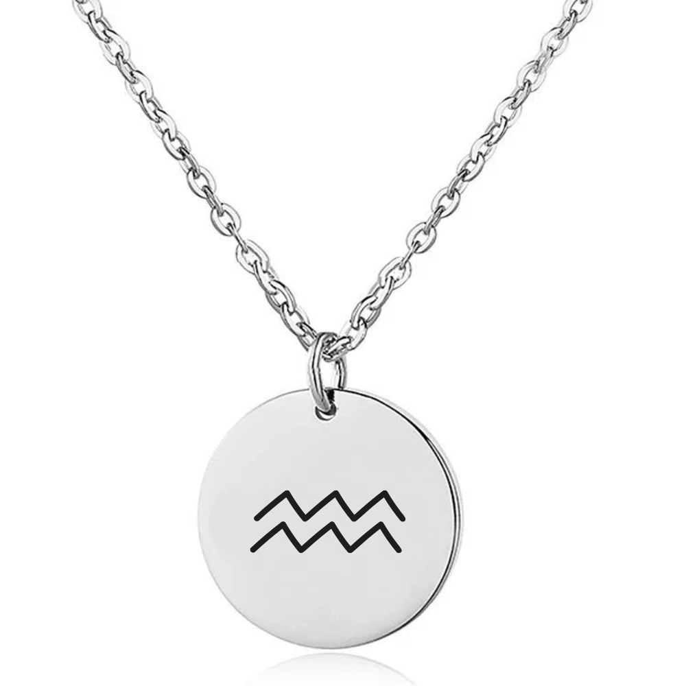 Naszyjnik z Grawerowanym Znakiem Zodiaku