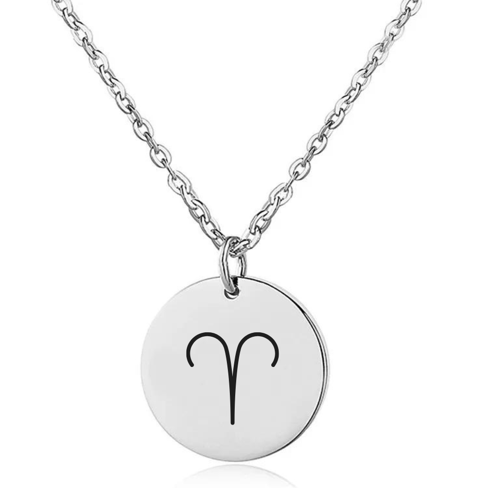Naszyjnik z Grawerowanym Znakiem Zodiaku