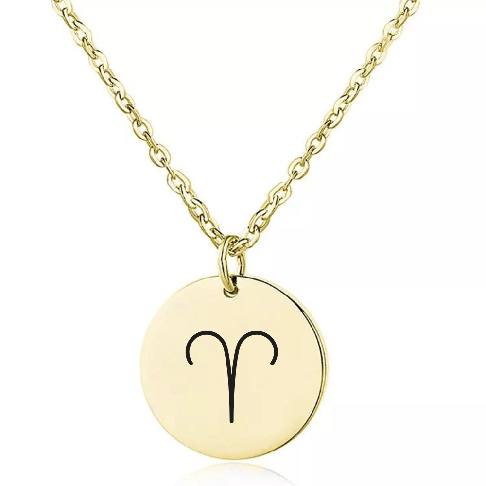 Naszyjnik z Grawerowanym Znakiem Zodiaku