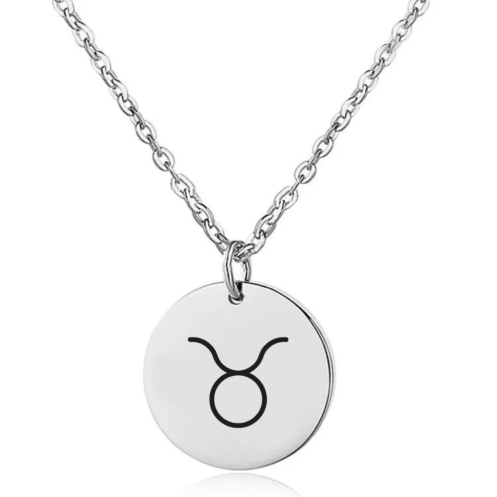 Naszyjnik z Grawerowanym Znakiem Zodiaku