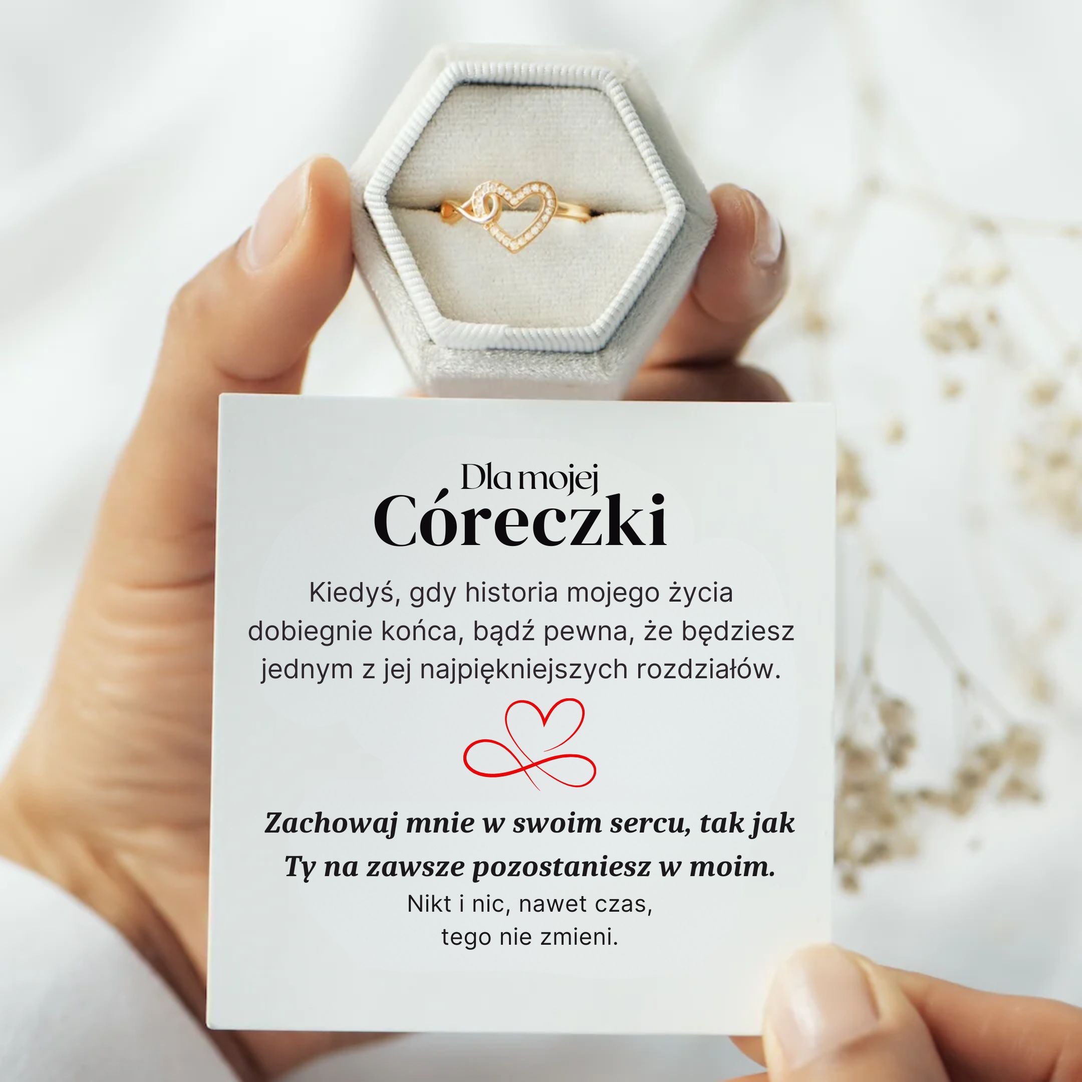 Matka & Córka - Pierścionek Nieskończone Serce