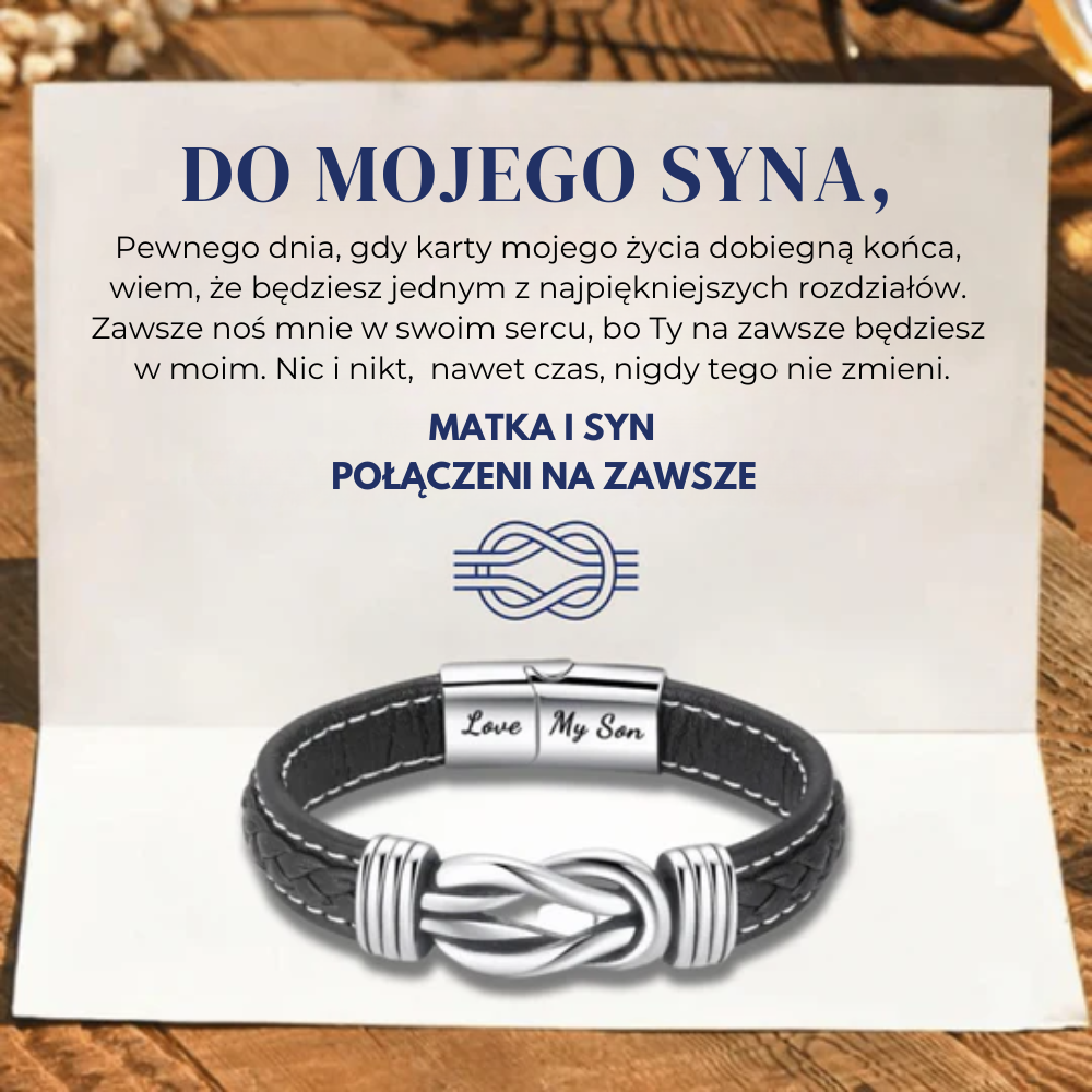 Dla Mojego Syna – Matka i Syn Razem na Zawsze – Bransoletka Nieskończoności