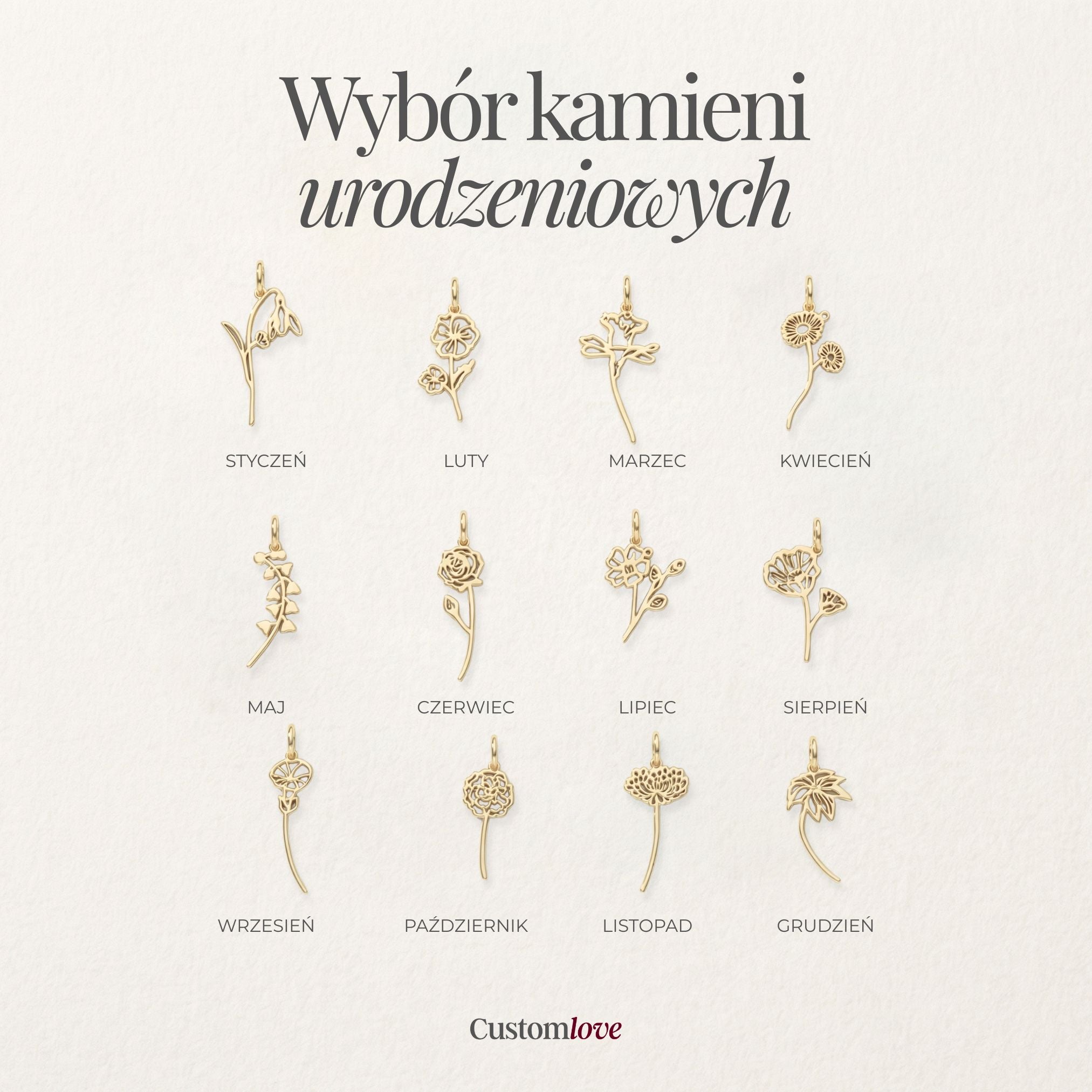 Naszyjnik Z Kwiatem Urodzenia