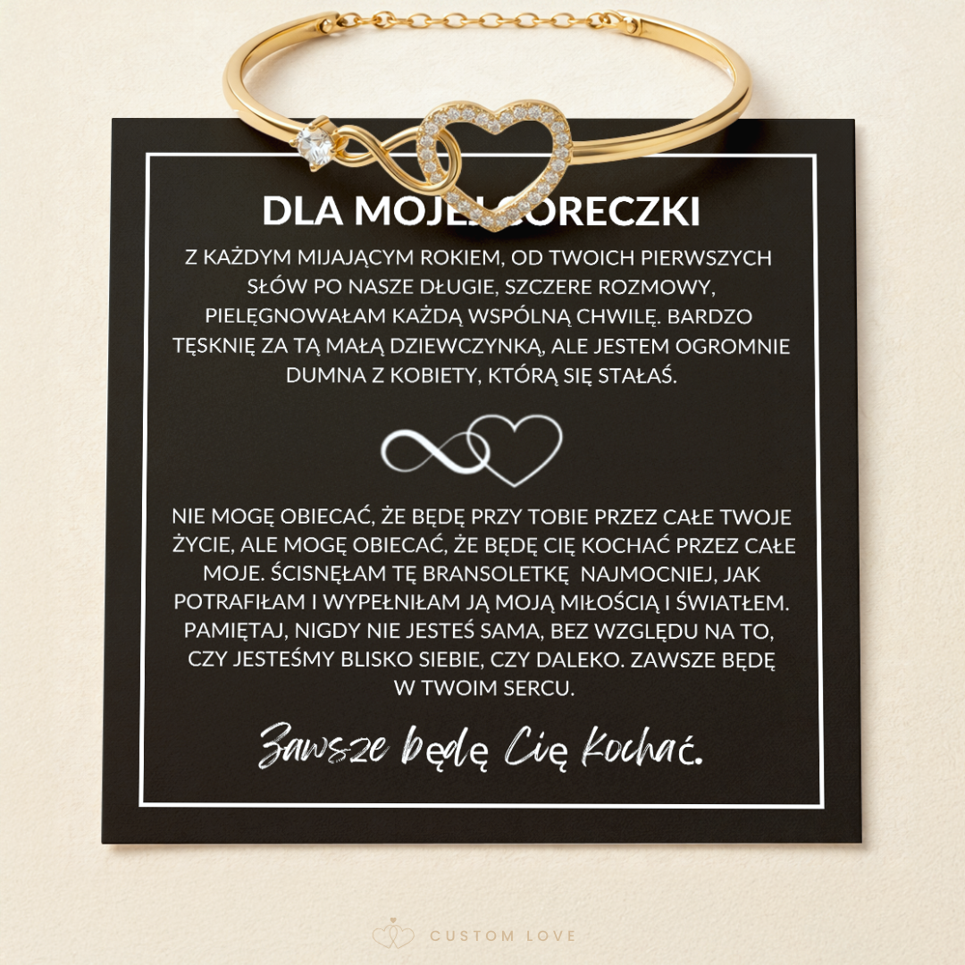 Dla Mojej Córeczki - Bransoletka Eternity Love